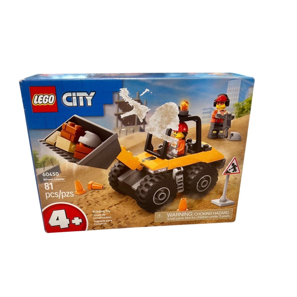 LEGO City 60450 Wheel Loader Building Toy Set 81 Pieces Ages 4+